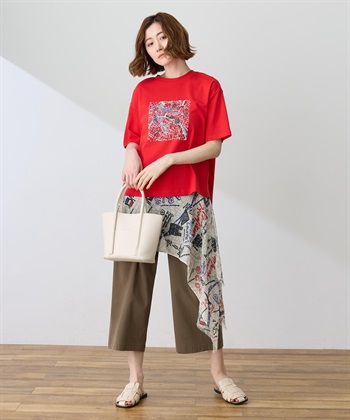 Petit Honfleur 【イラストレーターコラボ】マップモチーフプリントTシャツ【接触冷感・UVカット・オーガニックコットンブレンド】_subthumb_14