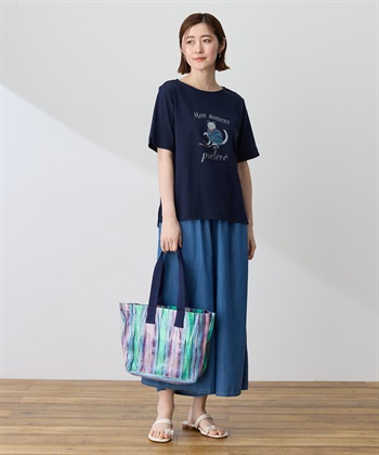 Petit Honfleur 【イラストレーターコラボ】猫プリントTシャツ【接触冷感・UVカット・オーガニックコットンブレンド】_subthumb_9
