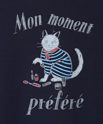 Petit Honfleur 【イラストレーターコラボ】猫プリントTシャツ【接触冷感・UVカット・オーガニックコットンブレンド】_subthumb_21