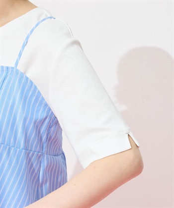 Petit Honfleur キャミ&Tシャツアンサンブル【オーガニックコットンブレンド・接触冷感・UVカット】_subthumb_18