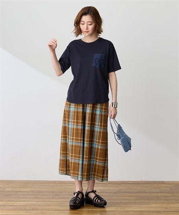 Petit Honfleur 刺しゅうポケットTシャツ【接触冷感・UVカット・オーガニックコットンブレンド】_subthumb_10