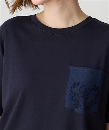 Petit Honfleur 刺しゅうポケットTシャツ【接触冷感・UVカット・オーガニックコットンブレンド】_subthumb_11