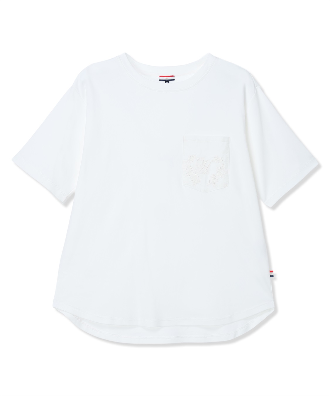 Petit Honfleur 刺しゅうポケットTシャツ【接触冷感・UVカット・オーガニックコットンブレンド】_sub_16
