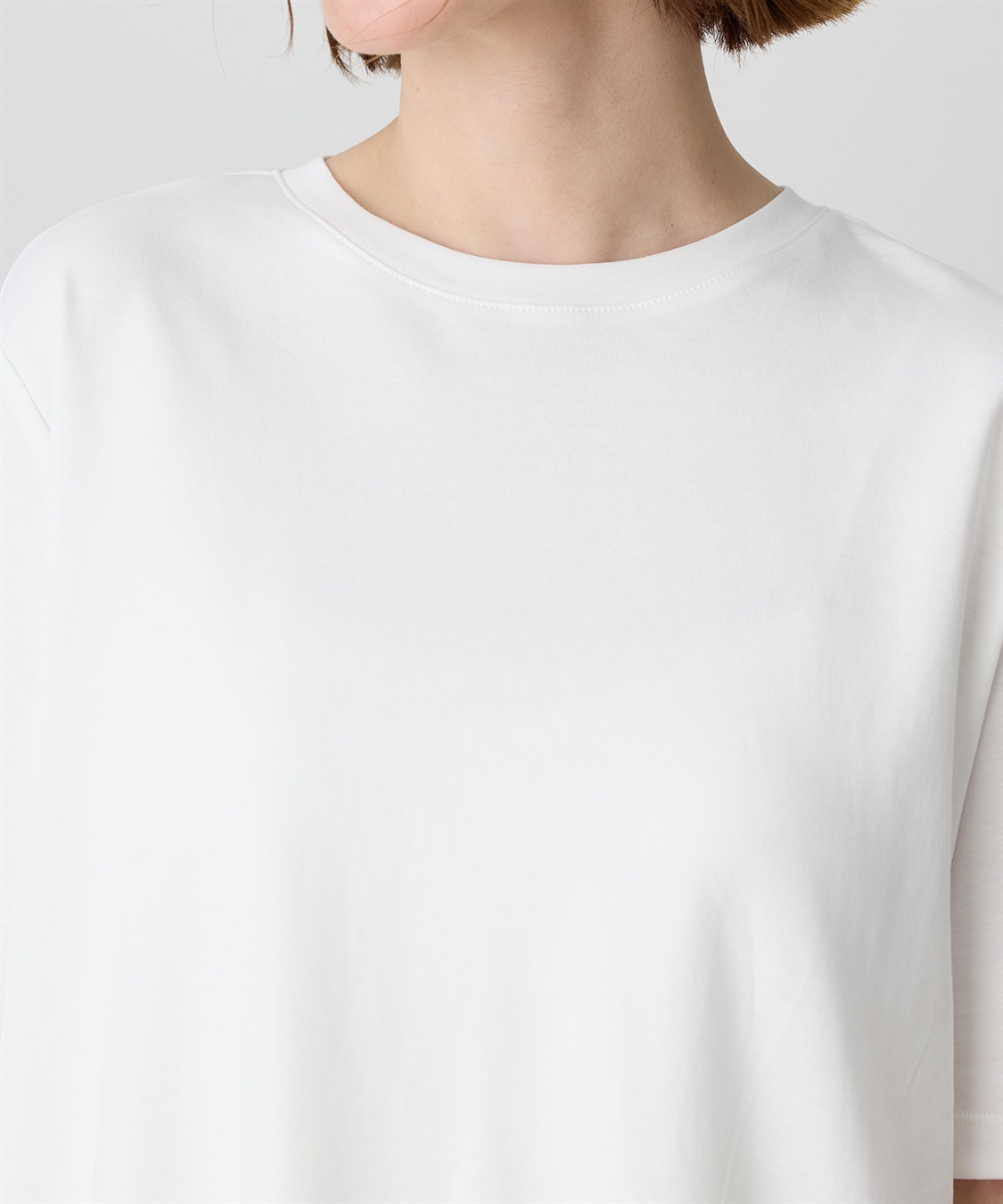 Petit Honfleur バックレースドッキングチュニックTシャツ【接触冷感・UVカット・オーガニックコットンブレンド】_sub_15