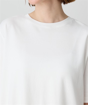 Petit Honfleur バックレースドッキングチュニックTシャツ【接触冷感・UVカット・オーガニックコットンブレンド】_subthumb_15