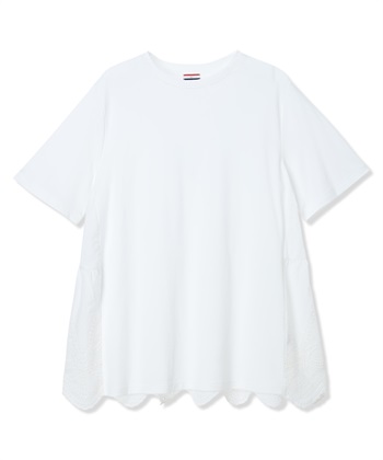 Petit Honfleur バックレースドッキングチュニックTシャツ【接触冷感・UVカット・オーガニックコットンブレンド】_subthumb_18