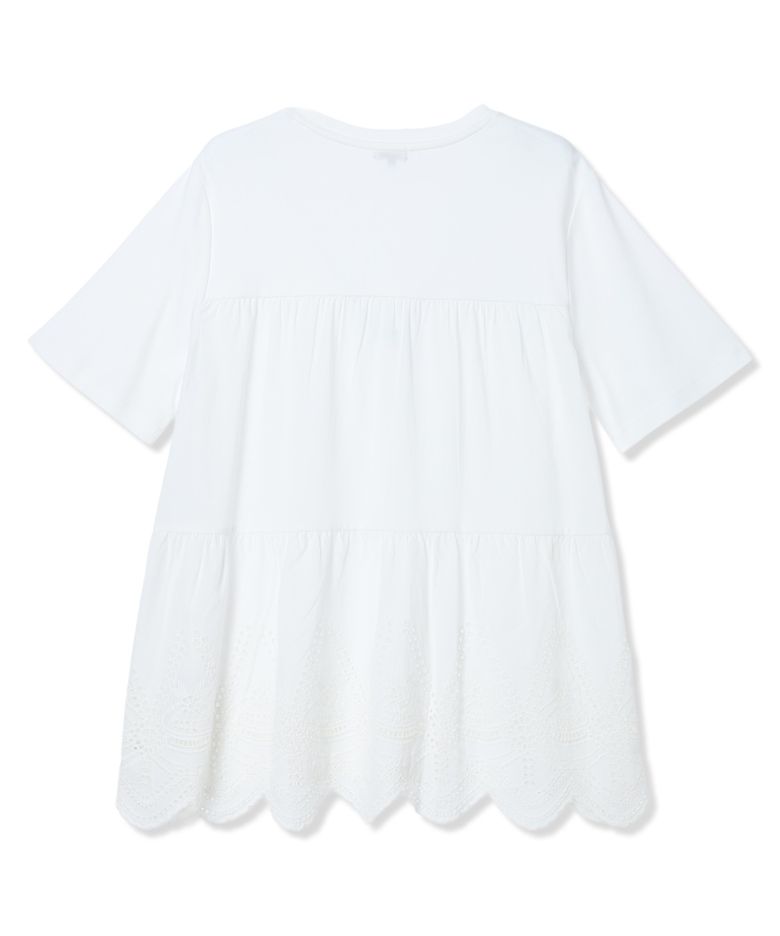 Petit Honfleur バックレースドッキングチュニックTシャツ【接触冷感・UVカット・オーガニックコットンブレンド】_sub_19