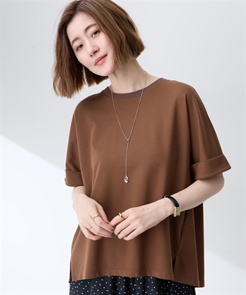 Petit Honfleur バックタックワイドTシャツ【接触冷感・UVカット・透けにくい】_subthumb_9