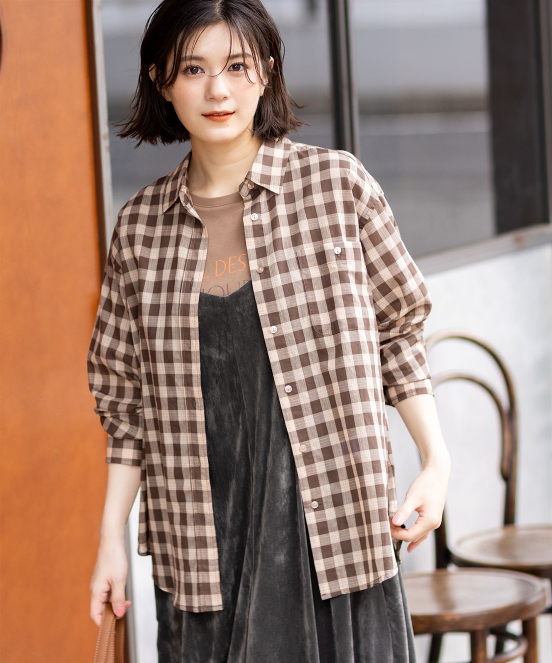 Petit Honfleur ロゴプリントTシャツ【接触冷感・UVカット・オーガニックコットンブレンド】_sub_6