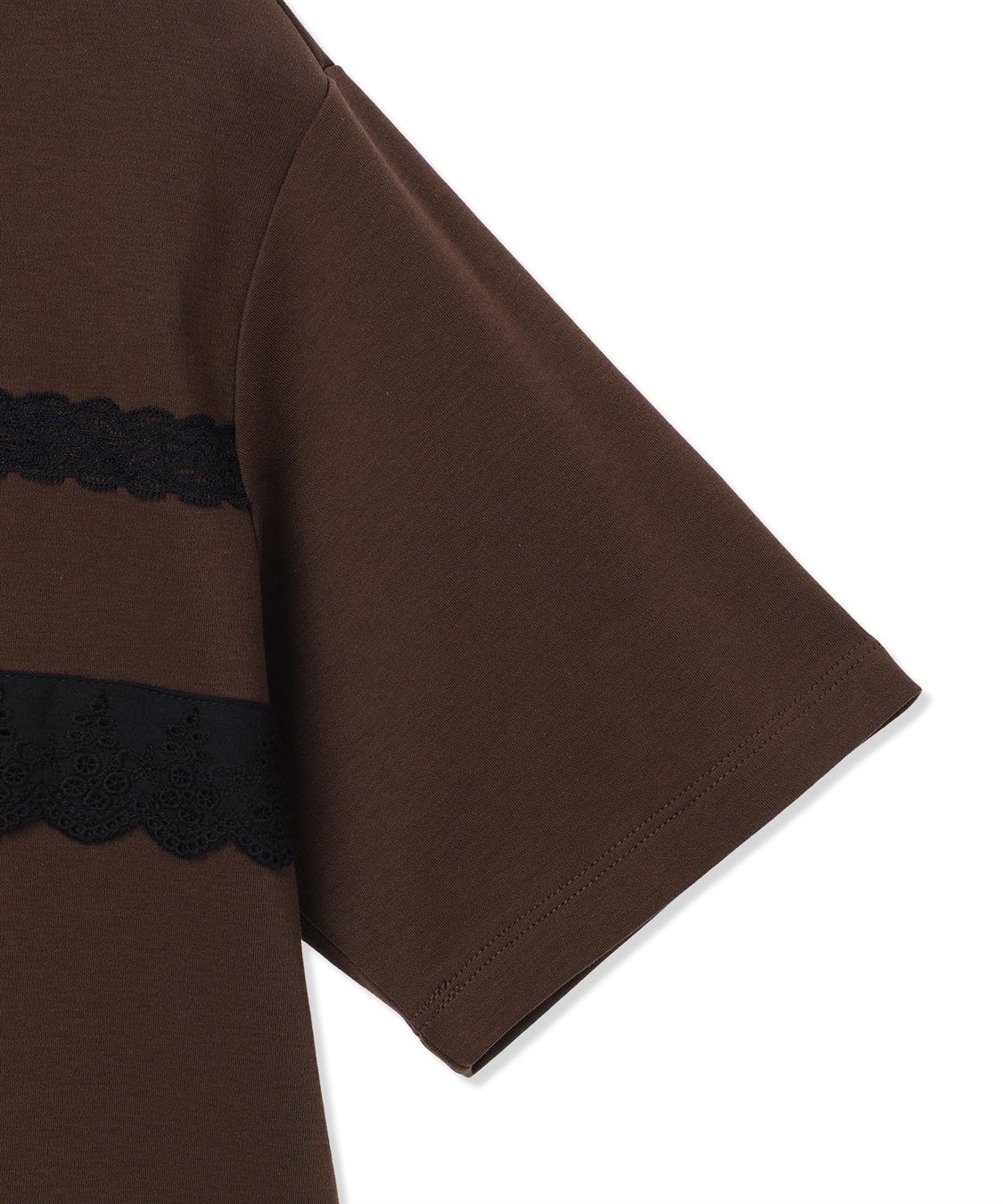 Petit Honfleur レースロゴプリントTシャツ【接触冷感・UVカット・オーガニックコットンブレンド】_sub_22
