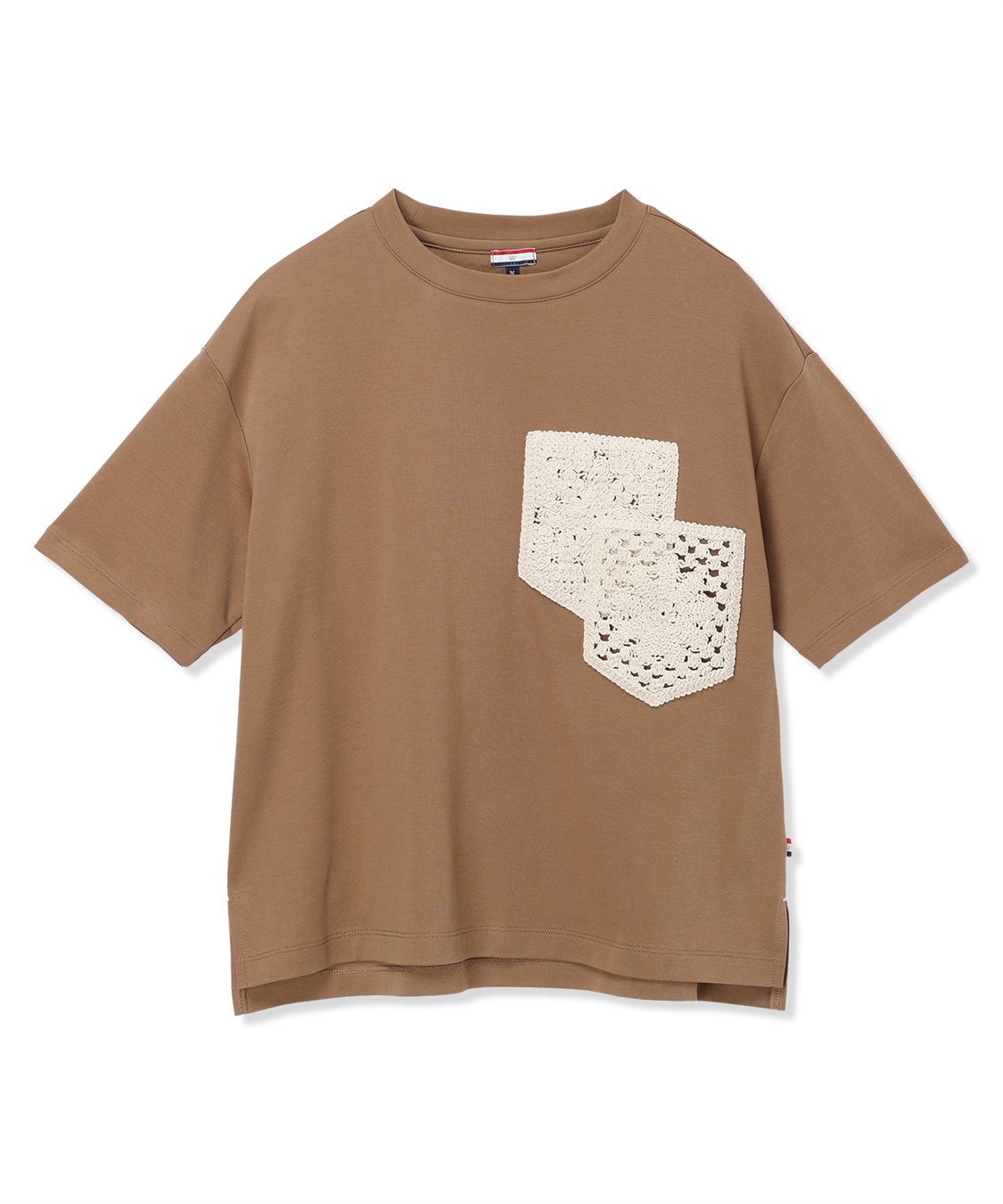 Petit Honfleur レースモチーフTシャツ【接触冷感・UVカット・オーガニックコットンブレンド】_sub_12