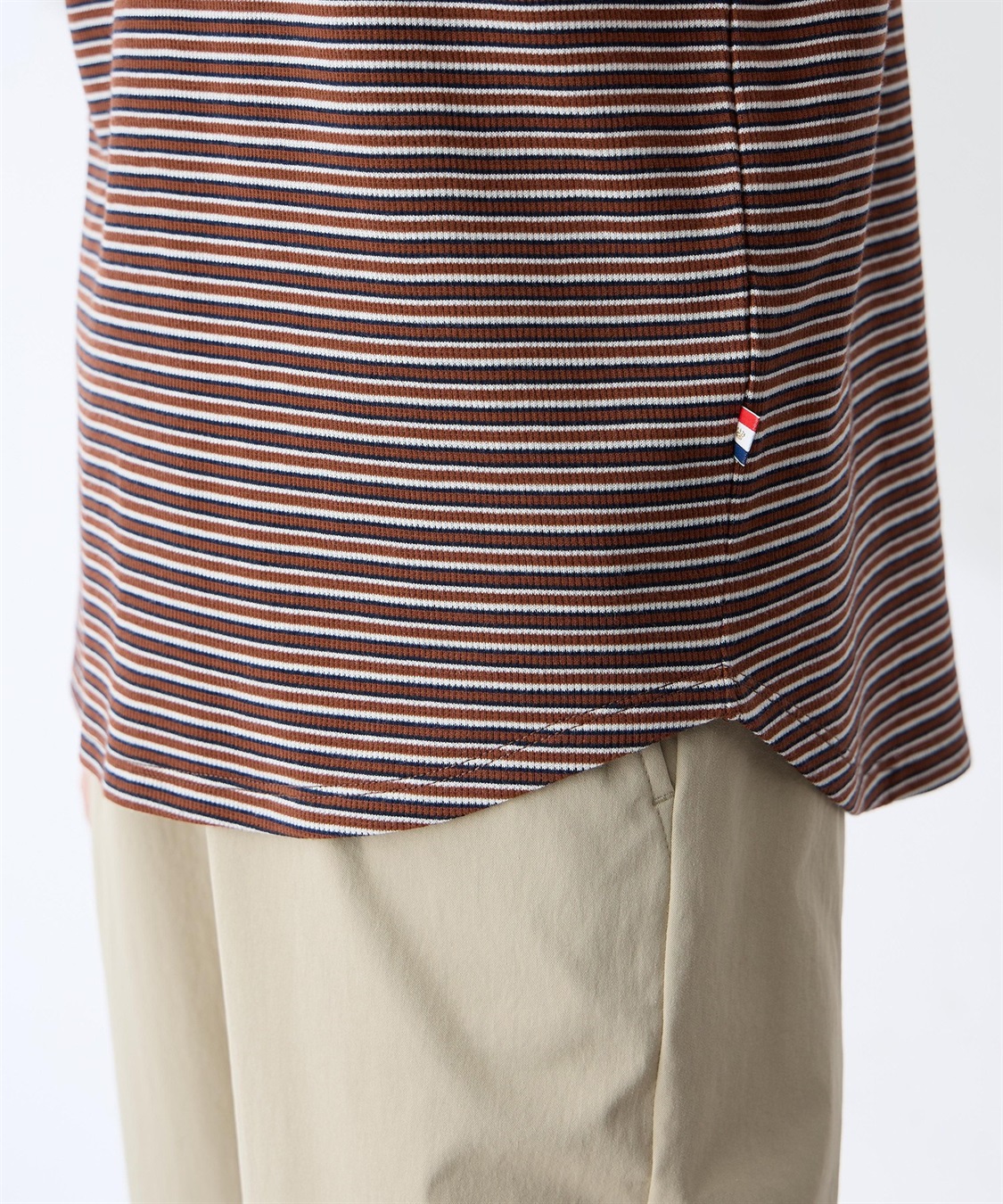 Petit Honfleur レイヤード風ボーダーVネックTシャツ_sub_10