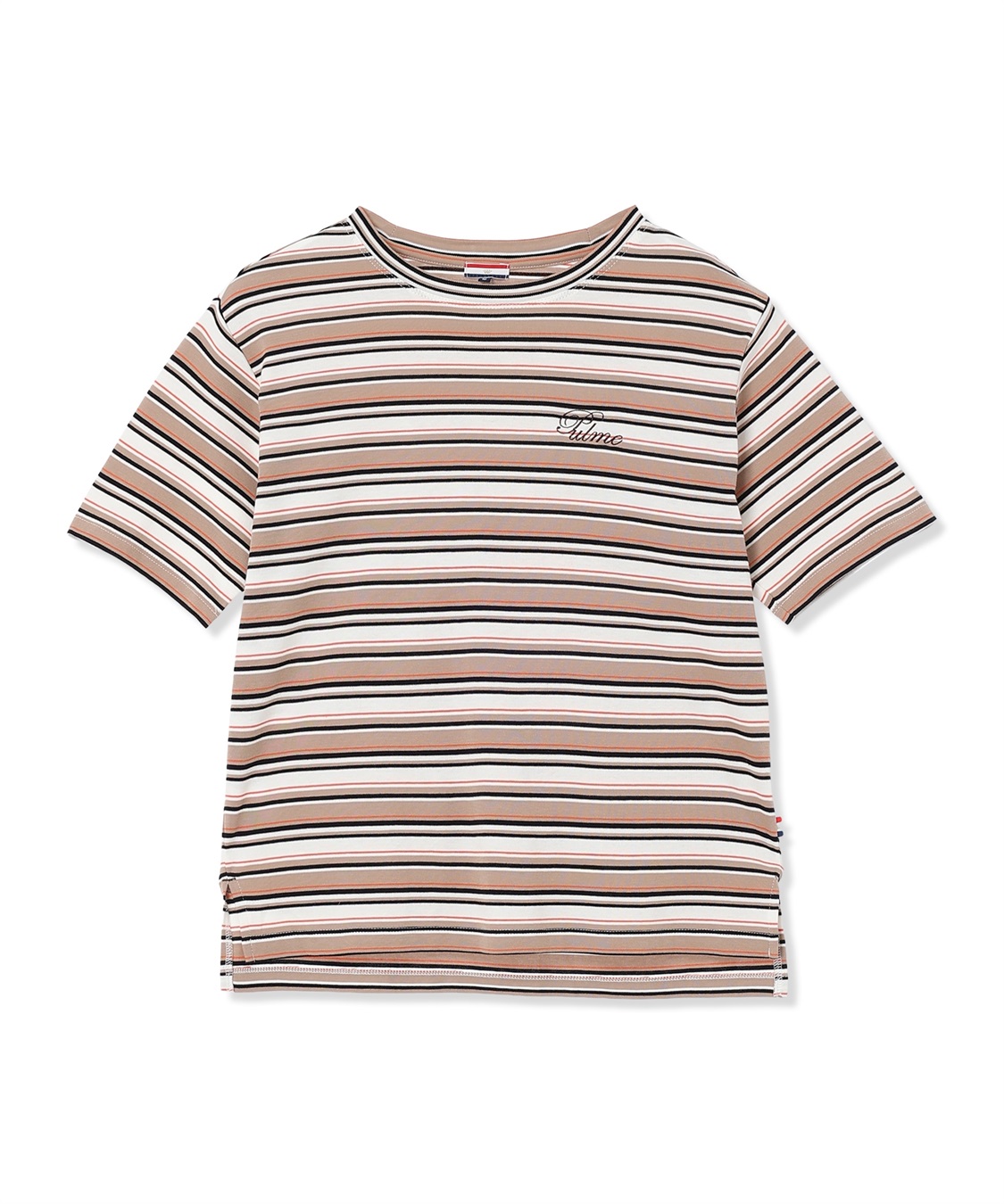 Petit Honfleur ワンポイント刺しゅうボーダーTシャツ【接触冷感・UVカット・オーガニックコットンブレンド】_sub_15