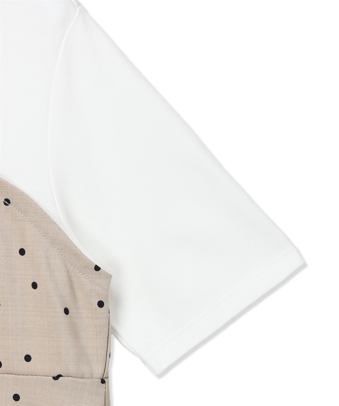 Petit Honfleur ビスチェレイヤード風Tシャツ【接触冷感・UVカット・オーガニックコットンブレンド】_sub_20