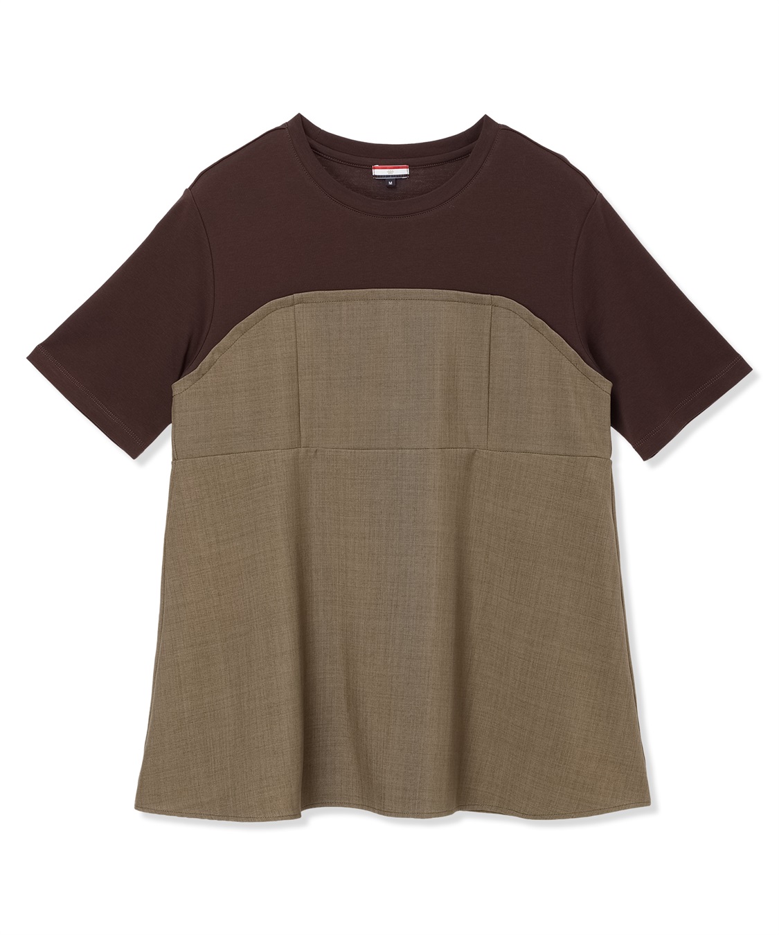 Petit Honfleur ビスチェレイヤード風Tシャツ【接触冷感・UVカット・オーガニックコットンブレンド】_sub_24