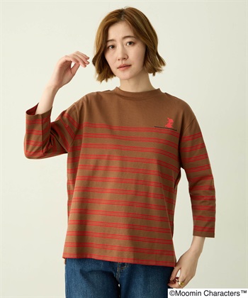 Petit Honfleur 【ムーミン】パネルボーダー刺しゅうステッチTシャツ_subthumb_5
