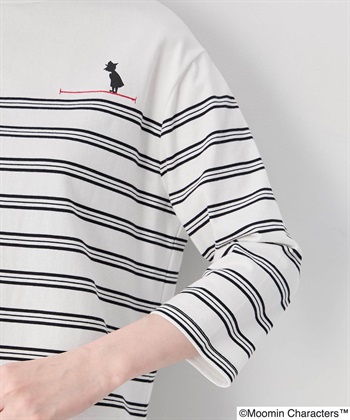 Petit Honfleur 【ムーミン】パネルボーダー刺しゅうステッチTシャツ_subthumb_18
