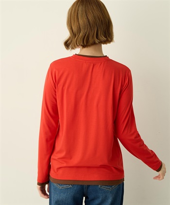 Petit Honfleur ヘンリーネックレイヤード風ロングTシャツ_subthumb_5