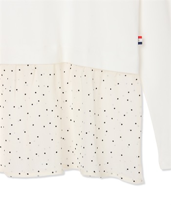 Petit Honfleur 裾切替レイヤードロングスリーブTシャツ【ドット・レース】_subthumb_29
