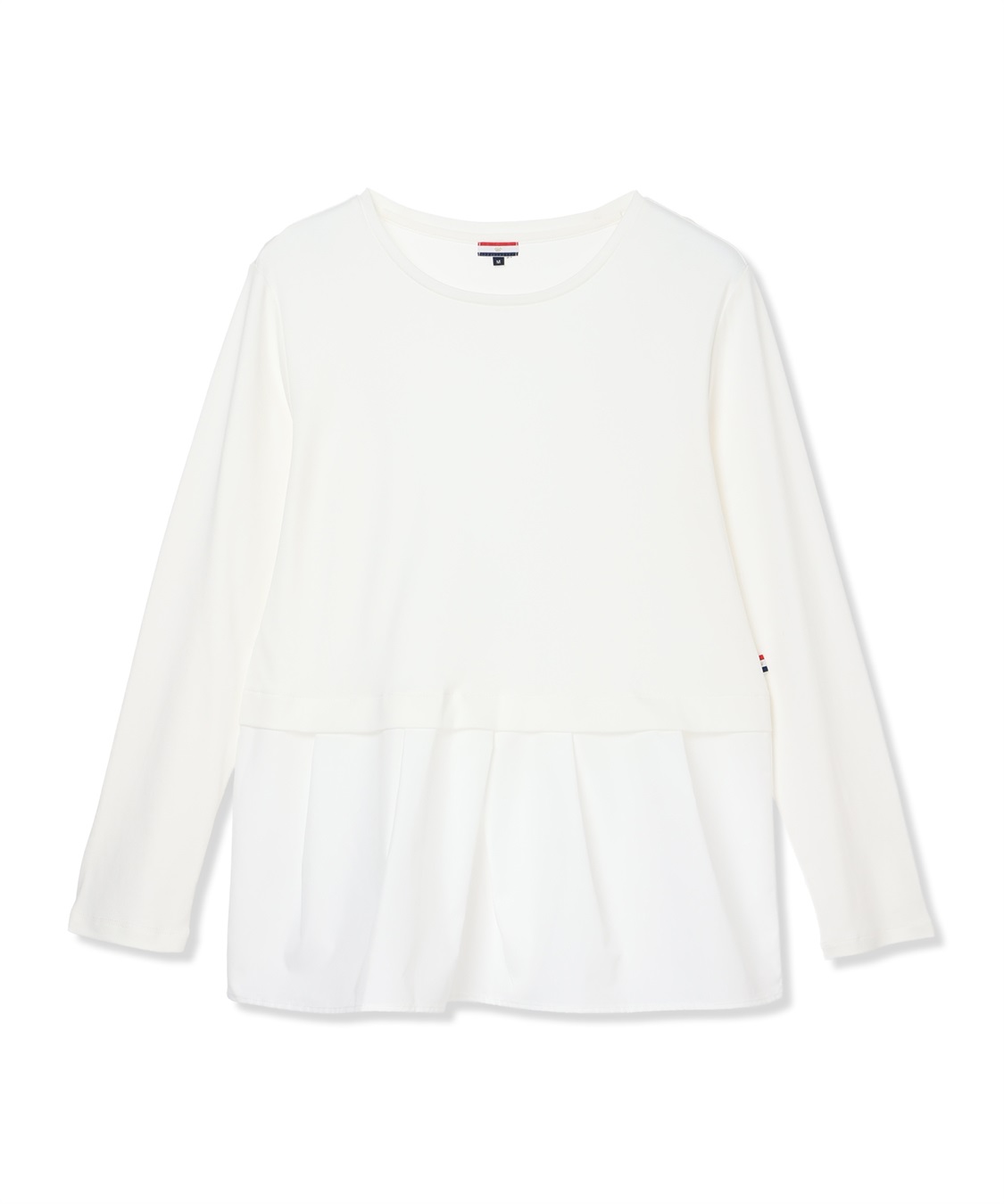 Petit Honfleur タックレイヤードロングスリーブTシャツ【無地・ストライプ】_sub_20
