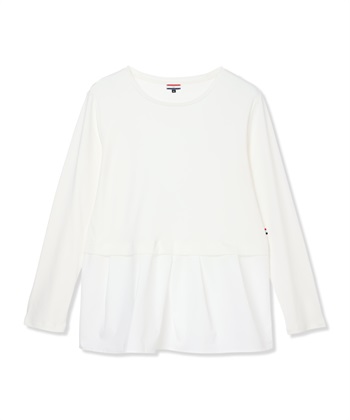 Petit Honfleur タックレイヤードロングスリーブTシャツ【無地・ストライプ】_subthumb_20