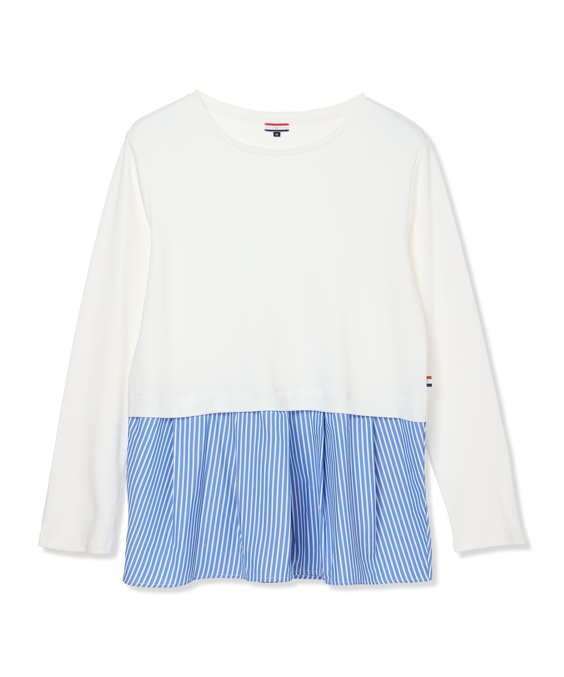 Petit Honfleur タックレイヤードロングスリーブTシャツ【無地・ストライプ】_sub_27