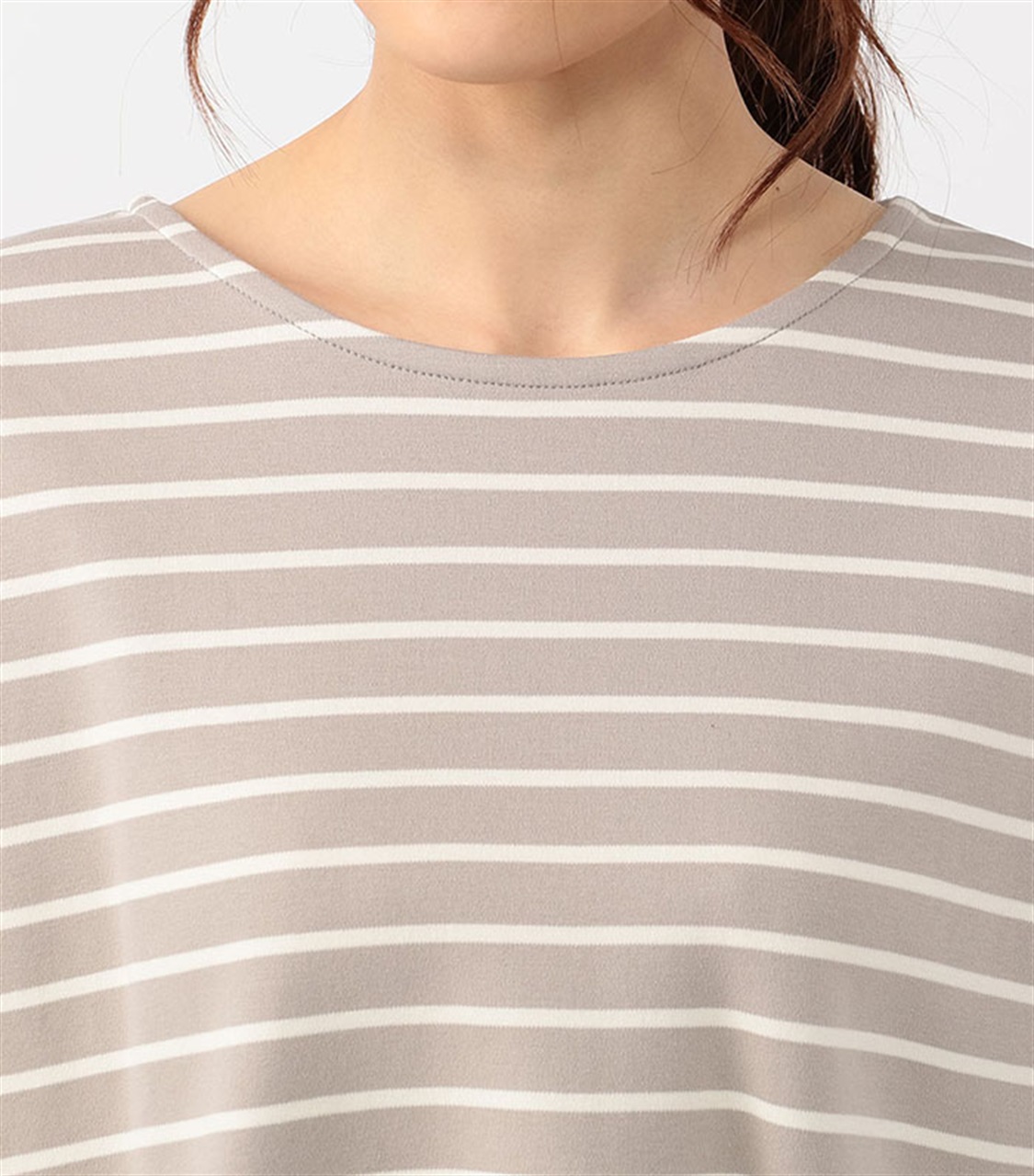 Petit Honfleur ハイゲージスムースボーダーTシャツ_sub_2