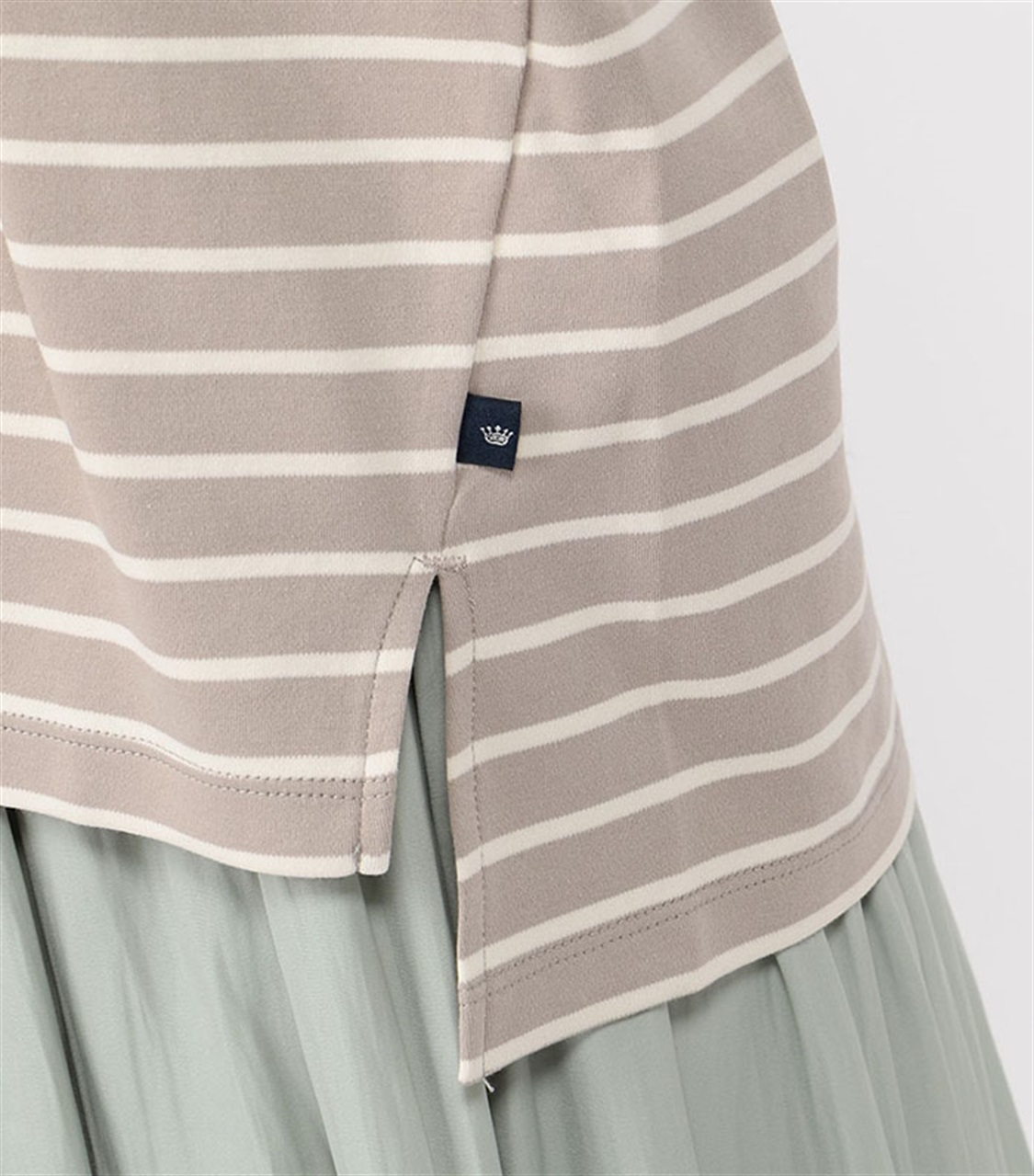 Petit Honfleur ハイゲージスムースボーダーTシャツ_sub_4