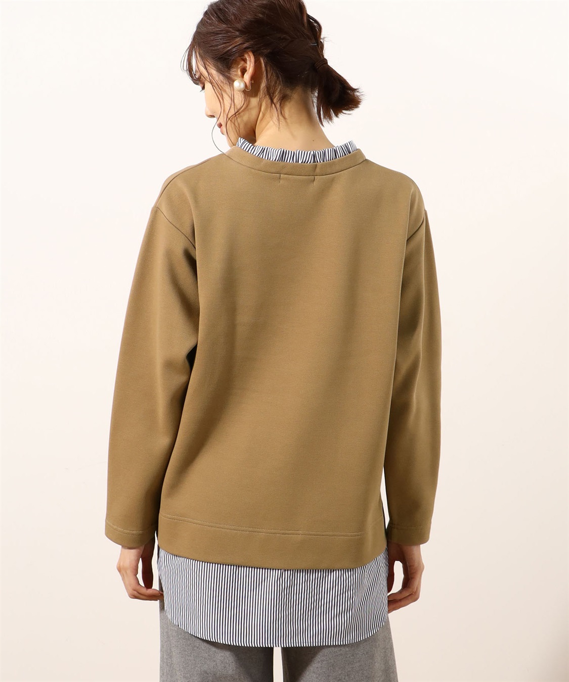 Petit Honfleur 1着完結　フリル衿重ね着風プルオーバー_sub_2