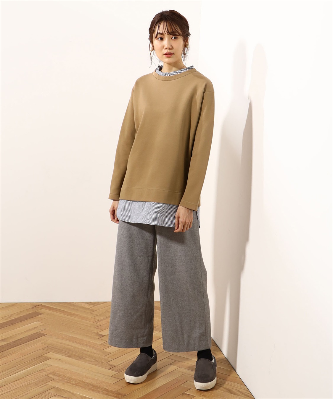 Petit Honfleur 1着完結　フリル衿重ね着風プルオーバー_sub_7