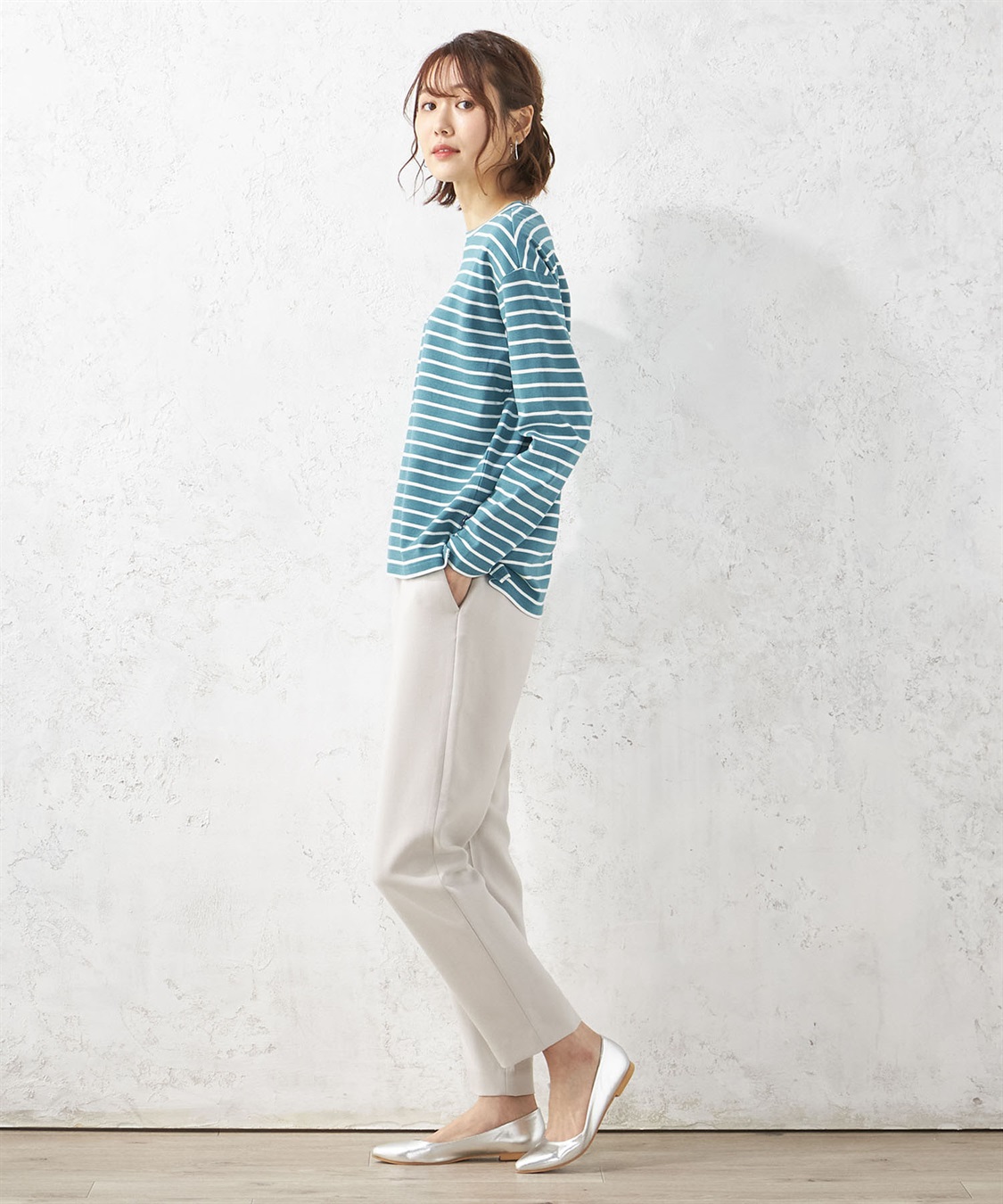 Petit Honfleur ボーダー長袖Tシャツ_sub_8