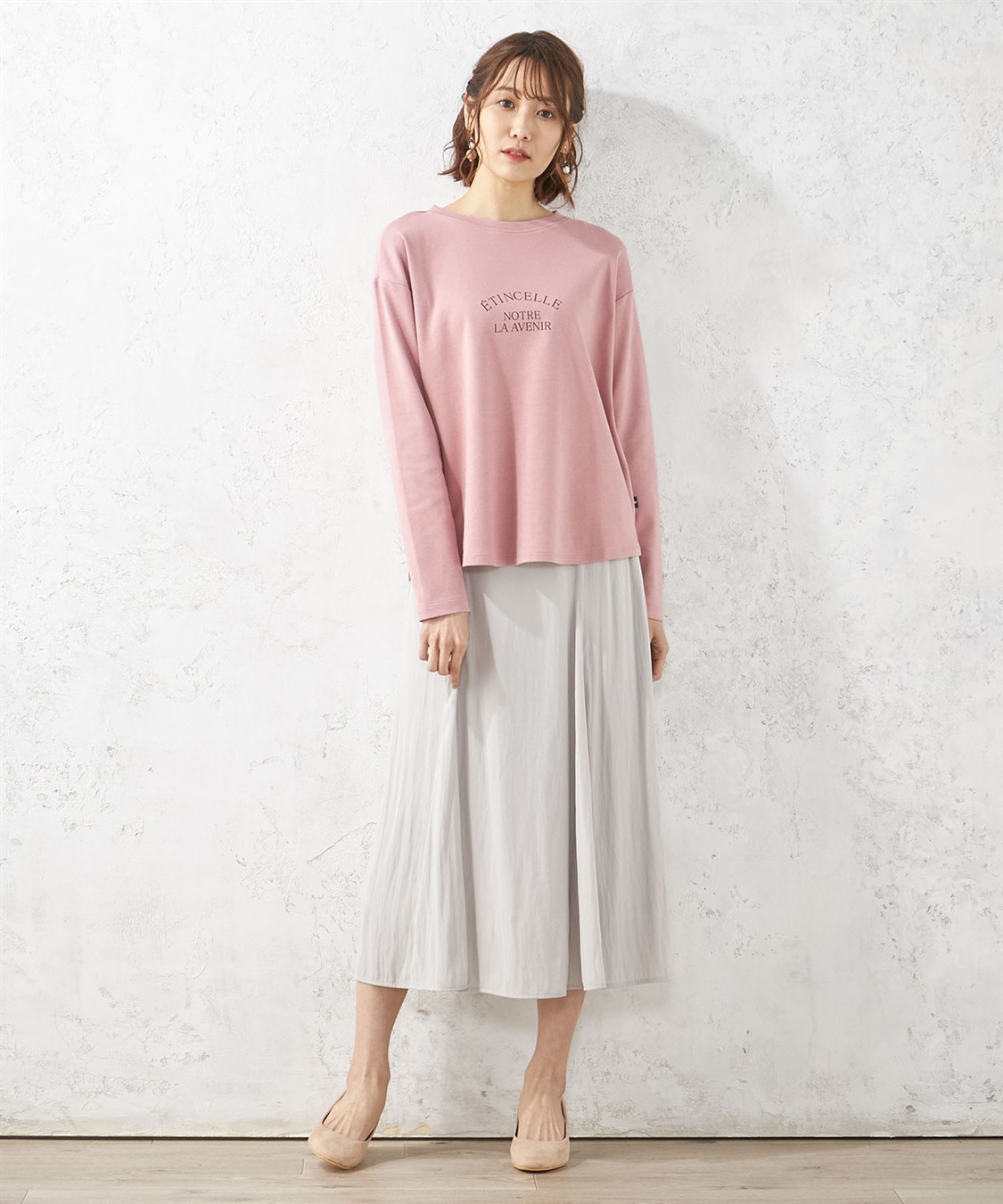 Petit Honfleur ロゴ長袖Tシャツ_sub_10