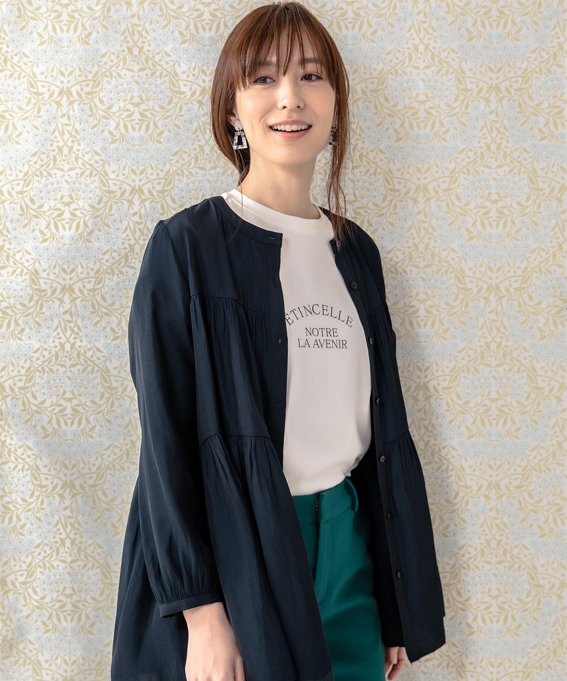 Petit Honfleur ロゴ長袖Tシャツ_sub_11