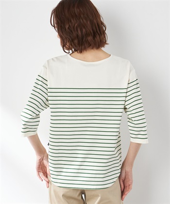 Petit Honfleur オーガニックコットンパネルボーダーTシャツ_subthumb_2