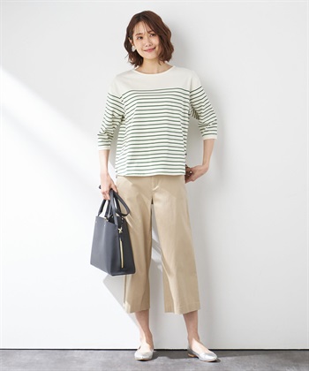 Petit Honfleur オーガニックコットンパネルボーダーTシャツ_subthumb_7