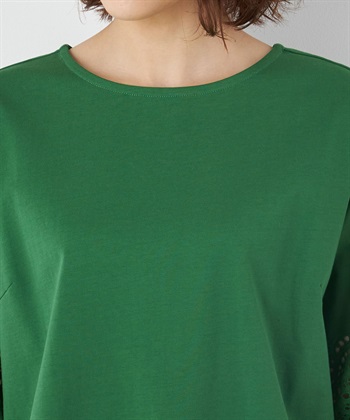 Petit Honfleur オーガニックコットン刺しゅうスリーブゆるシルエットプルオーバー_subthumb_4