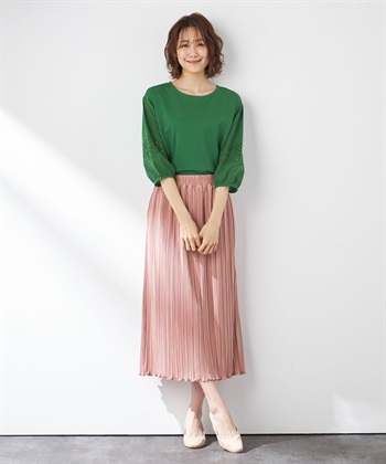 Petit Honfleur オーガニックコットン刺しゅうスリーブゆるシルエットプルオーバー_subthumb_8