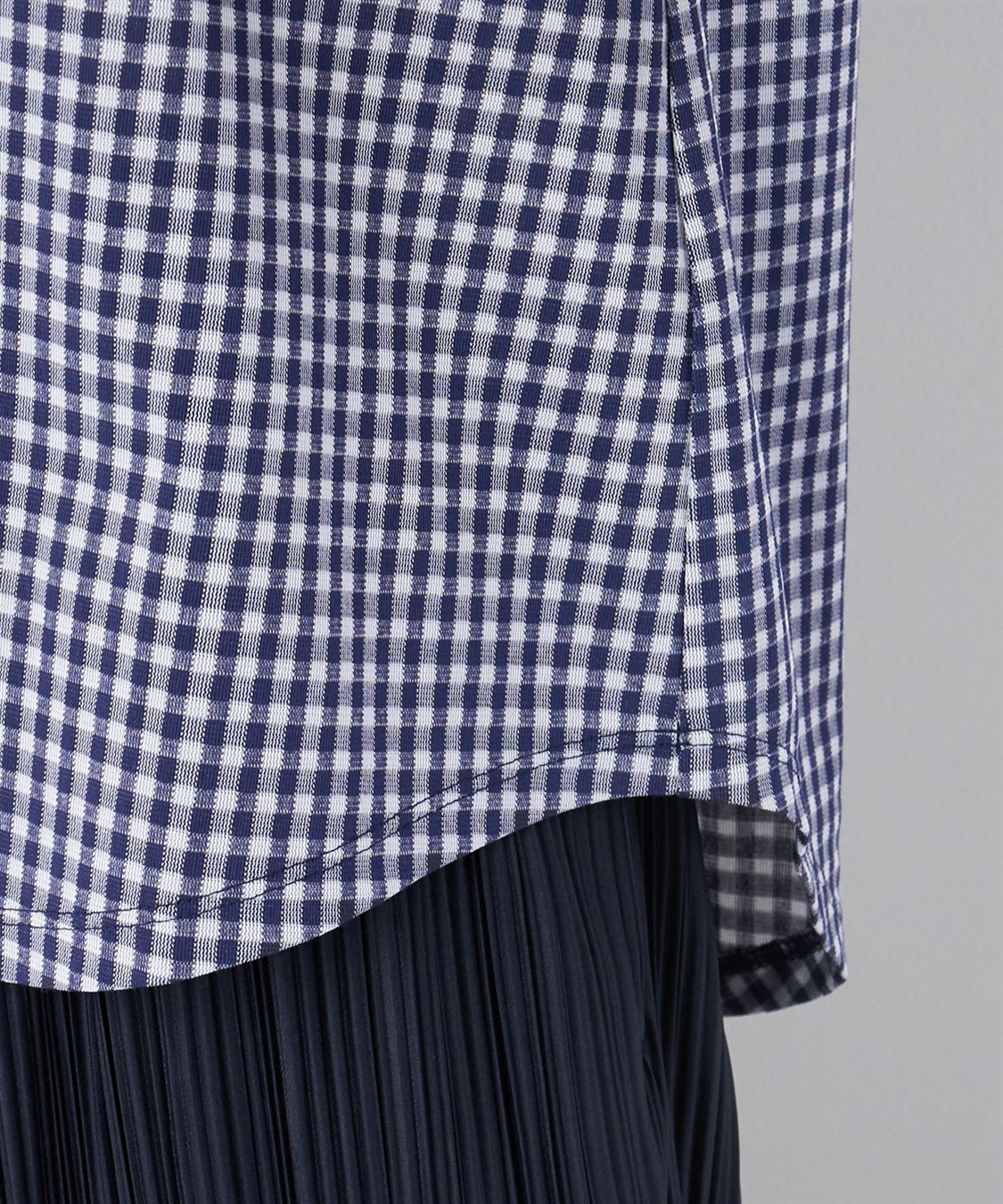 Petit Honfleur クーラータッチトリコットギンガムチェックプルオーバー_sub_7