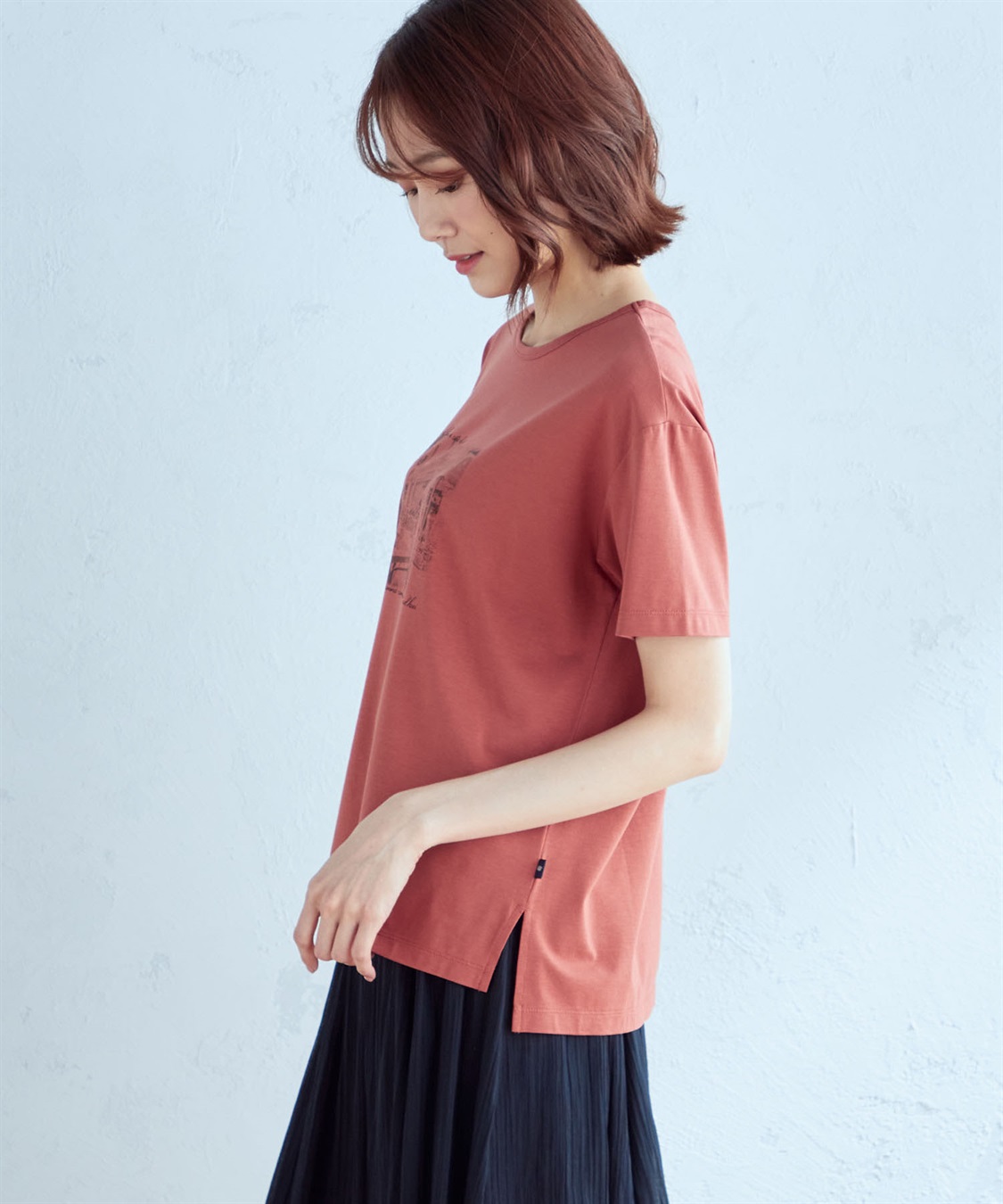 Petit Honfleur 【接触冷感】フォトプリントTシャツ_sub_2