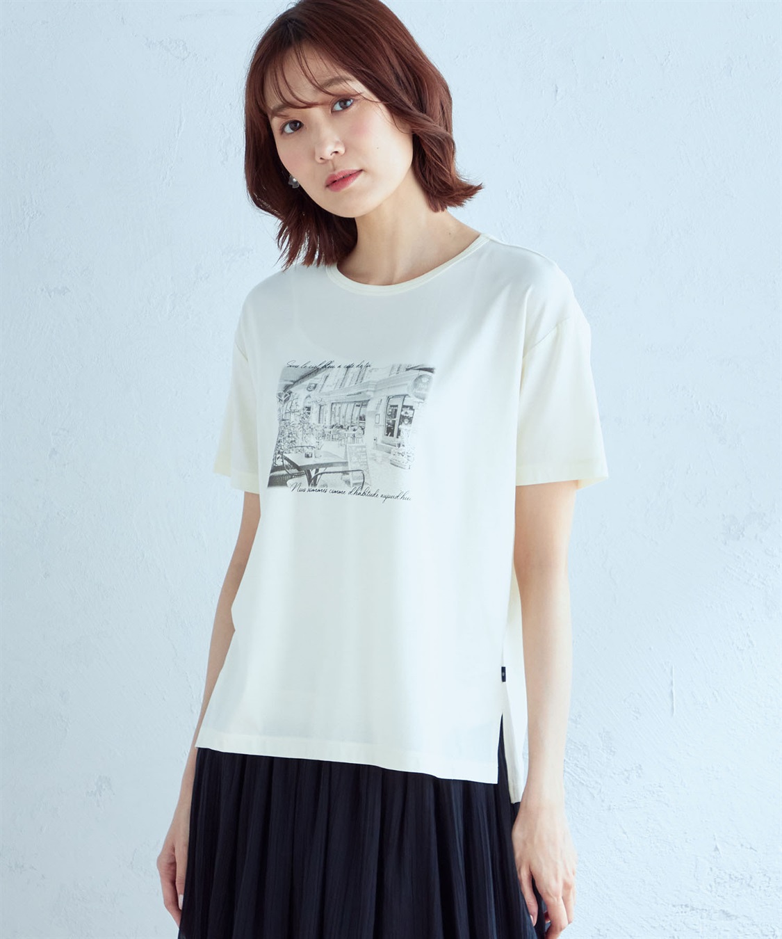 Petit Honfleur 【接触冷感】フォトプリントTシャツ_sub_10