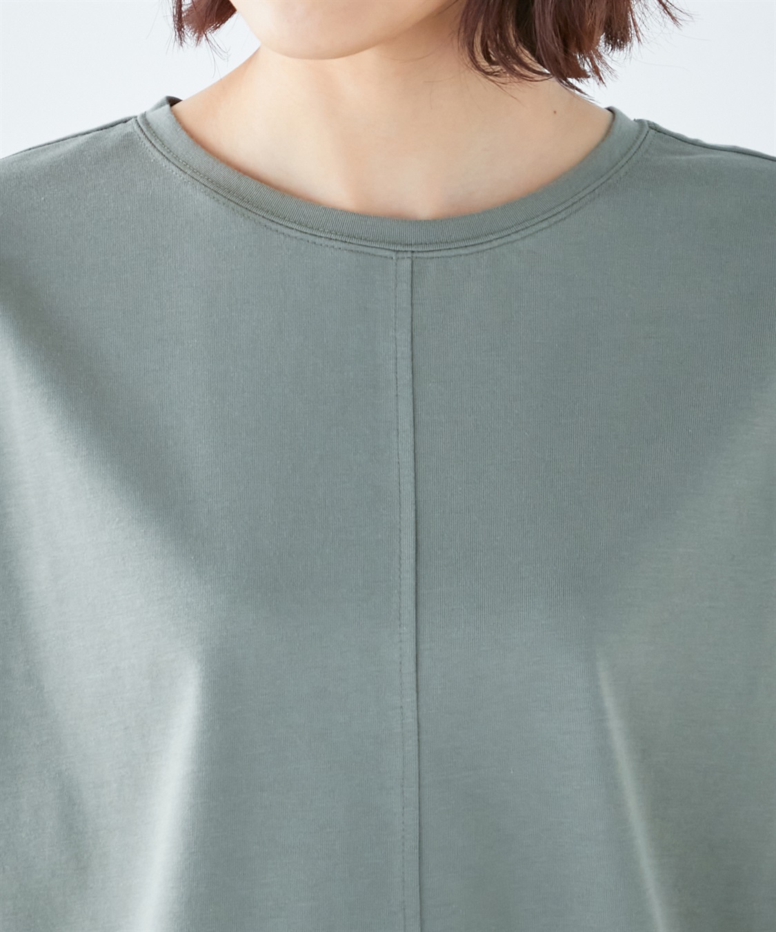 Petit Honfleur 【接触冷感・汗染み防止】ラウンドヘムTシャツ_sub_3
