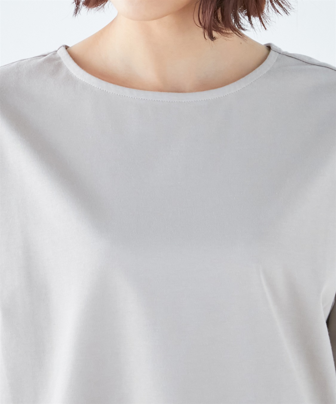 Petit Honfleur 【接触冷感・汗染み防止】ハーフスリーブタックプルオーバー_sub_3