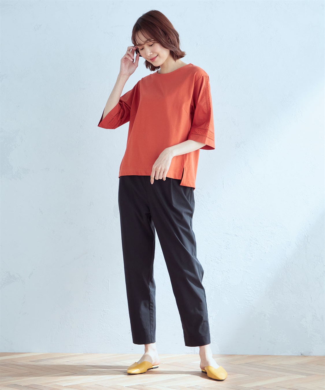 Petit Honfleur レース切り替えプルオーバー_sub_7