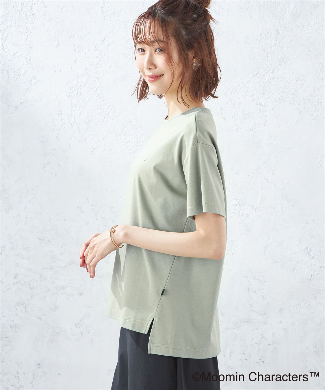 Petit Honfleur 【ムーミンコラボ】スナフキンプリントTシャツ_sub_1