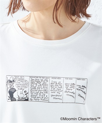 ムーミン　キャラクター　tシャツ コピーライト付き　L moomin キャラt