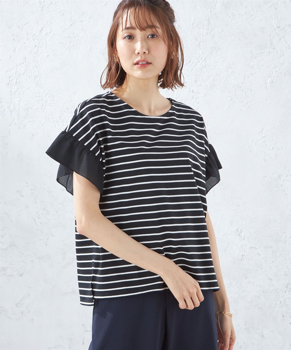 Petit Honfleur フリルスリーブプルオーバー_sub_9