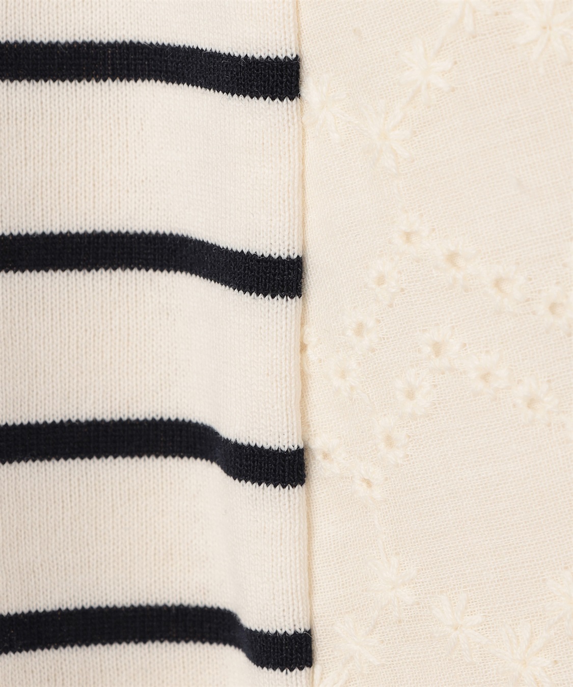 Petit Honfleur レース切替ボーダープルオーバー_sub_15