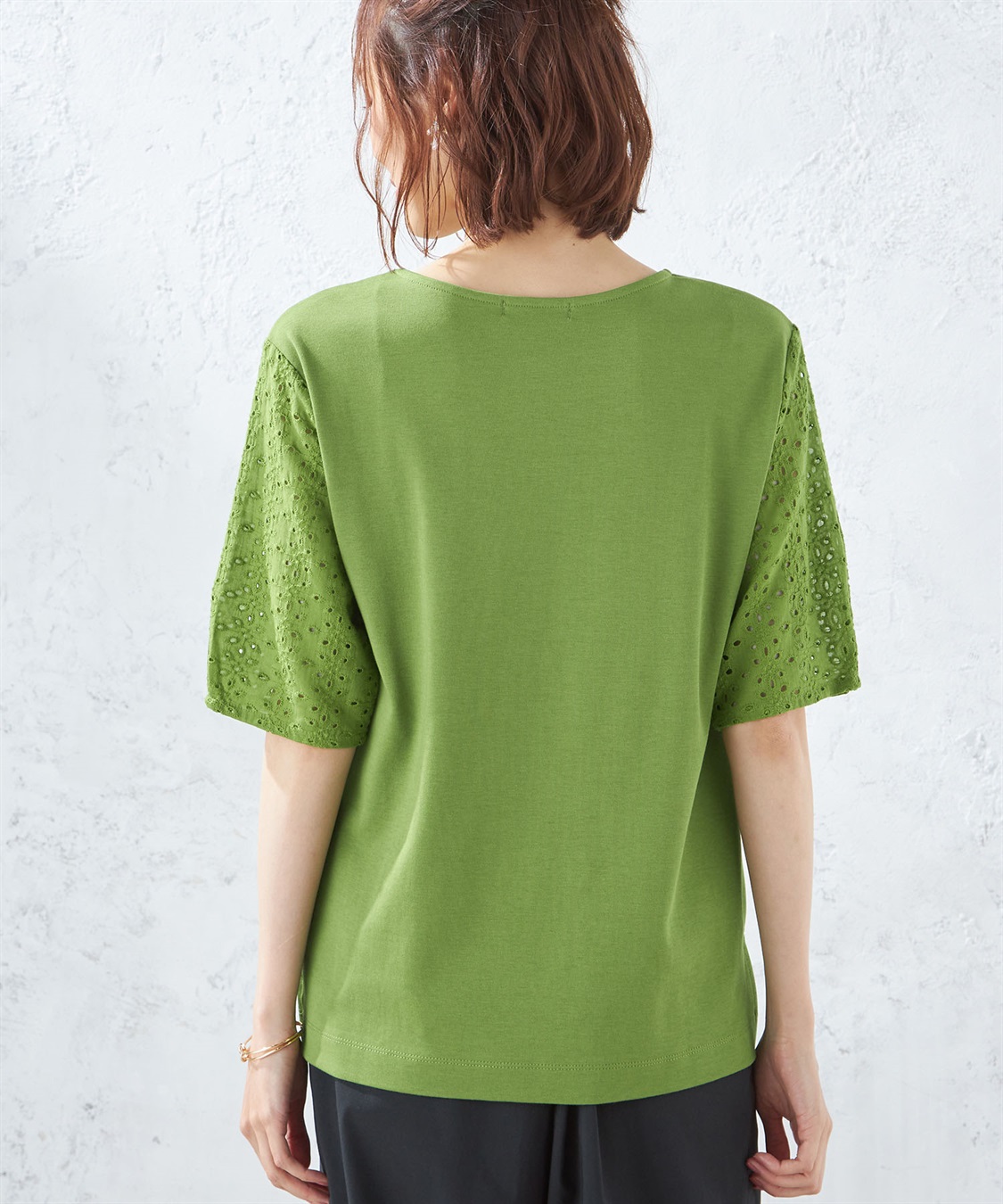 Petit Honfleur 刺しゅうスリーブプルオーバー_sub_3