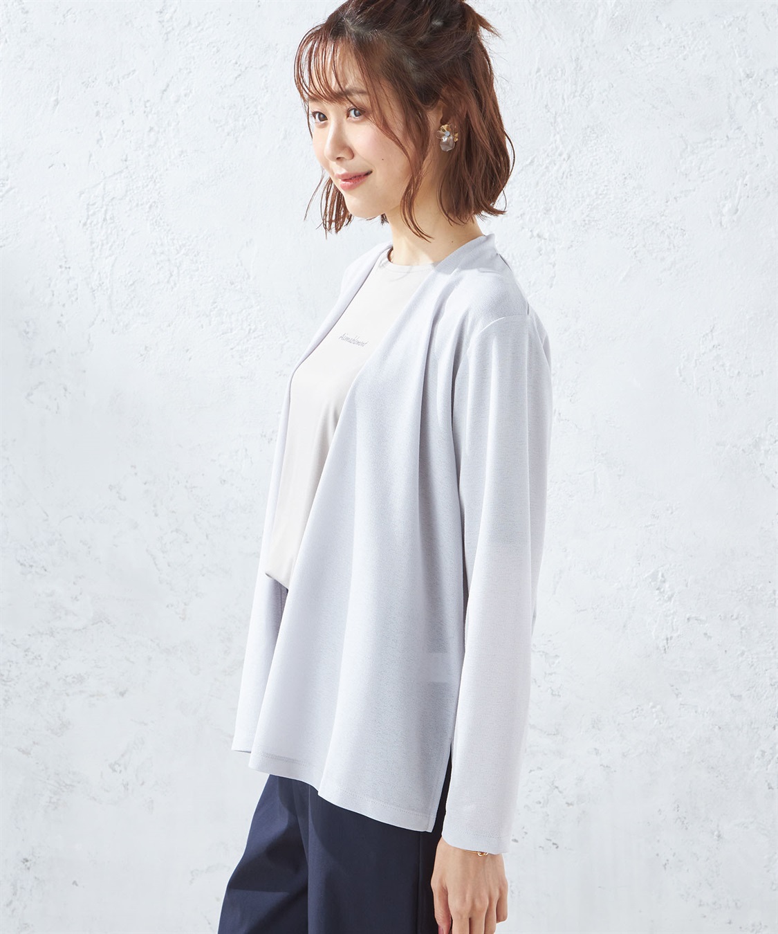 Petit Honfleur ミドル丈トッパーカーディガン_sub_1