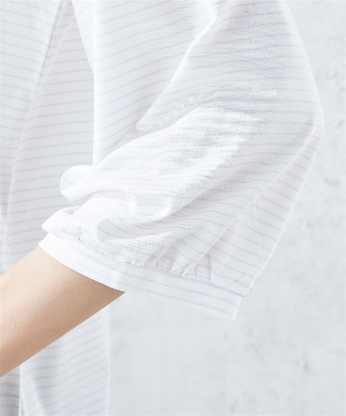 Petit Honfleur ラウンドヘムボーダープルオーバー_sub_5